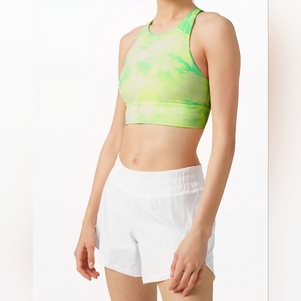 Lululemon Athletica Lime Tie-Dye Sports Bra
